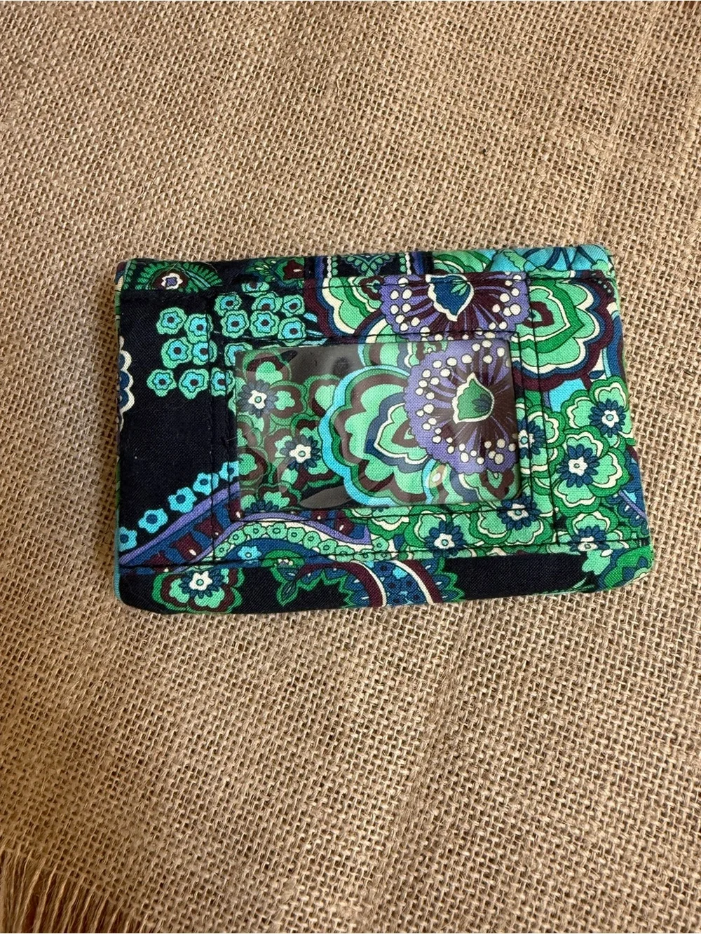 Vera Bradley quilted fold